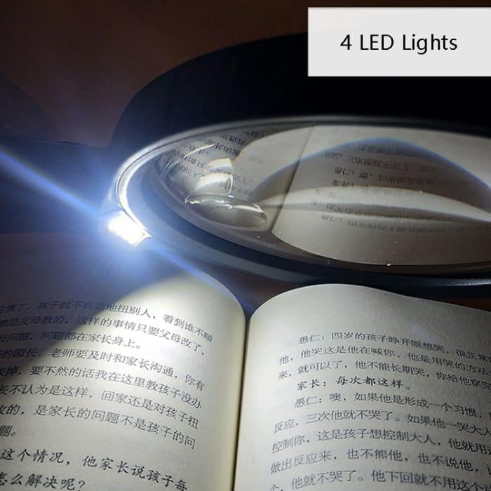 XT-4986E Handheld mit Lichtlupen 10 mal Acrylobjektiv Tragbarer Lupe – Bild 7