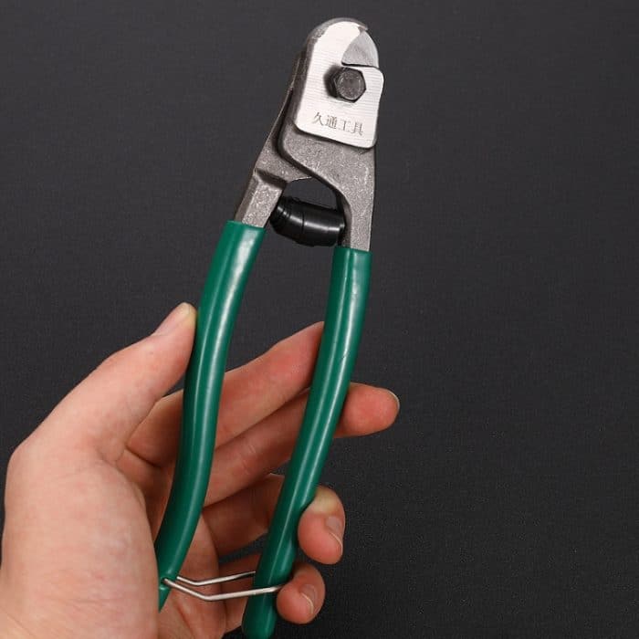 JTO Drahtseilschere Mini-Entladeklemmen Kunststoffgriff Stahldrahtschneider, 8inch – Bild 6