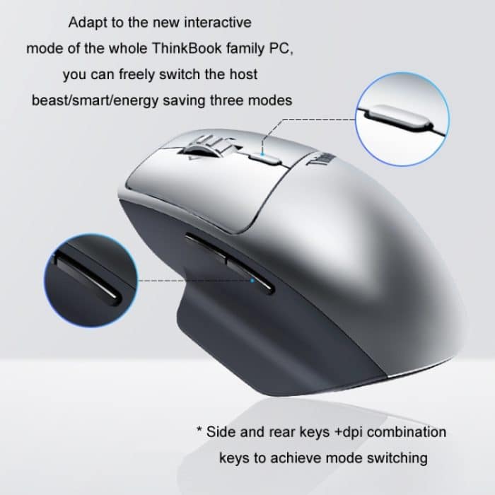 Lenovo ThinkBook Bluetooth Wireless Dual Mode Interactive Design Mouse, Dual Mode Mice – Bild 3