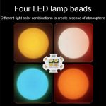 X3 RGB Atmosphere Zoom 4-Farben-Fotografie-Fill-In-Taschenlampe, X3(White-Ice Blue-Yellow-Gold Yellow) – Bild 4