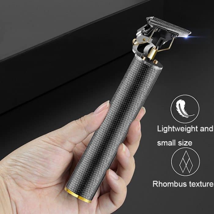 Hohler T-förmiger Stahlkopf-Haarschneider, USB-Aufladung, elektrischer Haarschneider zum Schnitzen, Steel Head (Black), Steel Head (Gold), Steel Head (Silver), Steel Head (Rose Gold), Steel Head (Gradient) – Bild 3