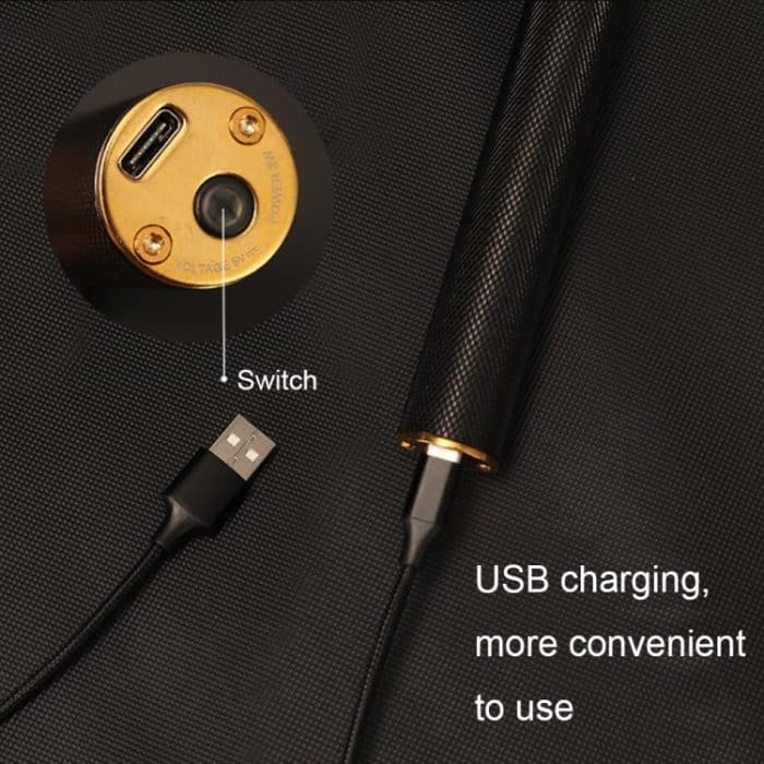 Hohler T-förmiger Stahlkopf-Haarschneider, USB-Aufladung, elektrischer Haarschneider zum Schnitzen, Steel Head (Black), Steel Head (Gold), Steel Head (Silver), Steel Head (Rose Gold), Steel Head (Gradient) – Bild 4