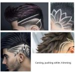 Hohler T-förmiger Stahlkopf-Haarschneider, USB-Aufladung, elektrischer Haarschneider zum Schnitzen, Steel Head (Black), Steel Head (Gold), Steel Head (Silver), Steel Head (Rose Gold), Steel Head (Gradient) – Bild 6