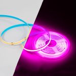 1 m 24 V 320 Perlen 12 W 8 mm breiter COB selbstklebender dekorativer LED-Lichtstreifen, Purple, Yellow, Green, Blue, Ice Blue, Red
