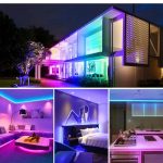 1 m 24 V 320 Perlen 12 W 8 mm breiter COB selbstklebender dekorativer LED-Lichtstreifen, Purple, Yellow, Green, Blue, Ice Blue, Red – Bild 11