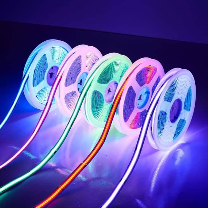 1 m 24 V 320 Perlen 12 W 8 mm breiter COB selbstklebender dekorativer LED-Lichtstreifen, Purple, Yellow, Green, Blue, Ice Blue, Red – Bild 10