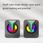 FT-25-1 RGB-Desktop-Computerlautsprecher mit farbenfroher Beleuchtung – Bild 3