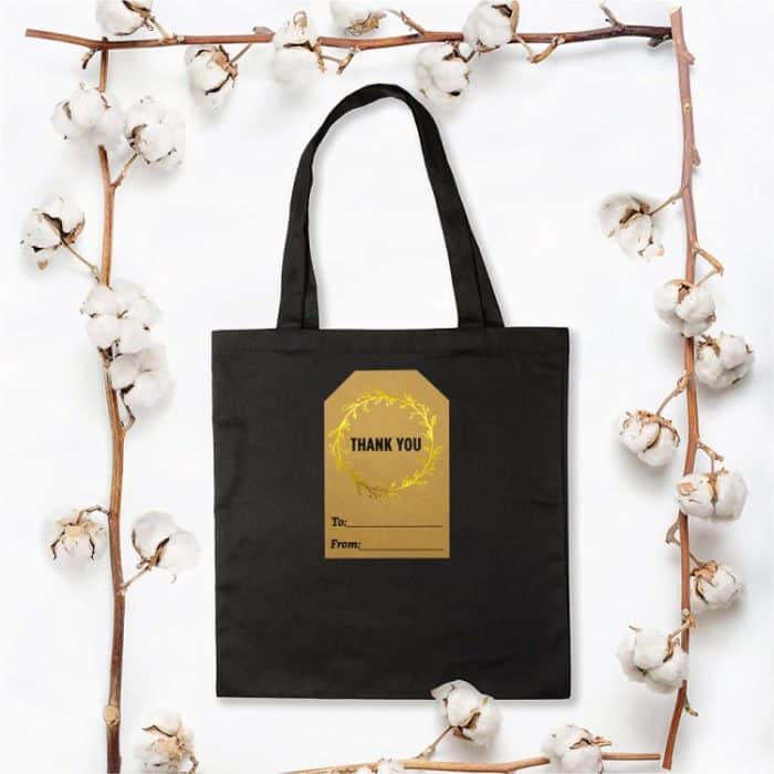 2 Rollen Kraftpapier „Dankeschön“-Heißprägeaufkleber, Geschenkverpackung, Dekorationsetikett, K-74 Sticker – Bild 5