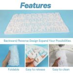 111 Teile/satz DIY Spiegel Silikon Anhänger Form, Kristall Epoxy Schlüssel Anhänger Set, 111 PCS/Set – Bild 4