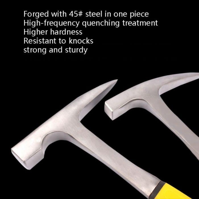 Geologisches Erkundungswerkzeug, Multifunktions-Hardware-Hammer, Stil:, Small, Large, Pointed With Arc, Flat Head With Arc – Bild 3