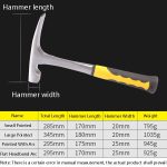 Geologisches Erkundungswerkzeug, Multifunktions-Hardware-Hammer, Stil:, Small, Large, Pointed With Arc, Flat Head With Arc – Bild 6