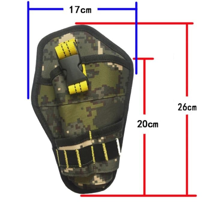 900D Oxford Cloth Kit Hüfttasche Elektriker Aufbewahrungstasche, Black Yellow Line + Belt, Black Red Line + Belt, Black Yellow Line, Black Red Line – Bild 3