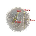Kristall-Epoxid-Silikonform, handgefertigte Feder-Anhänger-Form – Bild 3