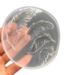 Kristall-Epoxid-Silikonform, handgefertigte Feder-Anhänger-Form – Bild 5