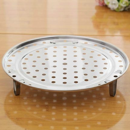 2 Stück multifunktionaler Dampfbrötchenständer aus Edelstahl mit drei Beinen, 20cm, 22cm, 24cm