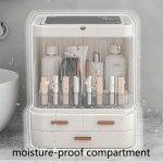 Staubdichte Schubladen-Kosmetik-Aufbewahrungsbox für den Haushalt, große Desktop-Lippenstift-Aufbewahrungsbox, LED Model Pink, LED Model White, LED Upgrade Model Pink, LED Upgrade Model White, LED  Model Green, LED Upgrade Model Green – Bild 7