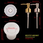 DIY Parfüm-Flaschen-Form, Tropfen-Hand-Flasche, Spiegel-Flaschenform, MD3707 + Gold Silver Nozzle Each, MD3708 + Gold Silver Nozzle Each – Bild 6