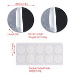 Sonnenbrille Mond Wandanhänger Form Sonne und Mond Spiegel Wanddekoration Silikonform Set, Sun And Moon Mold Set – Bild 5