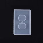3 PCS Crystal Epoxy Mirror Porous Socket Button Data Line Switch Panel Silikonform, Style One, Style Two, Style Three, Style Four, Style Five, Style Six