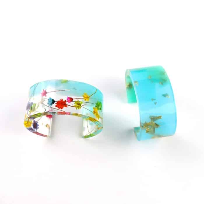 3 Stück C-Typ-Armband-Form mit halber Öffnung, DIY-Kristall-Epoxid-Silikonform, MD1005 – Bild 4