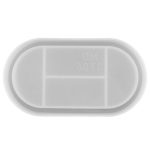 2 Stück ovale Schale Silikonform DIY Kristallkleber Aufbewahrungsbox Form, MD3706