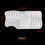 2 Stück DIY Kristall elastische Form Kamm Silikonform, MD3618 – Bild 3