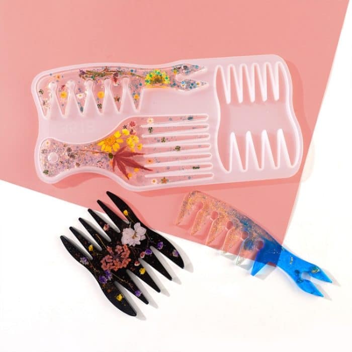 2 Stück DIY Kristall elastische Form Kamm Silikonform, MD3618 – Bild 4