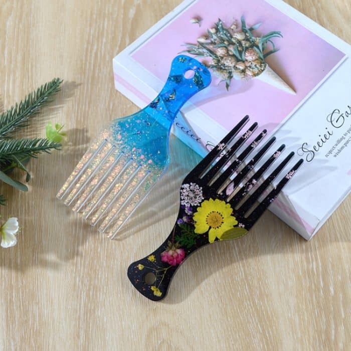 2 Stück DIY Kristall elastische Form Kamm Silikonform, MD3618 – Bild 5