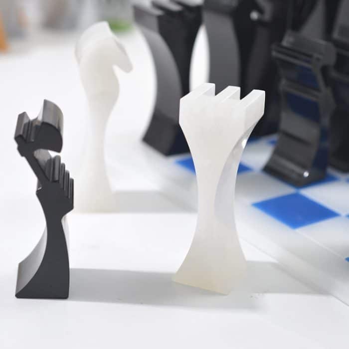 DIY Stereo Schachfiguren Epoxidform Selbstgemachte Schachspiel Silikonform, MD3924+3925 – Bild 4