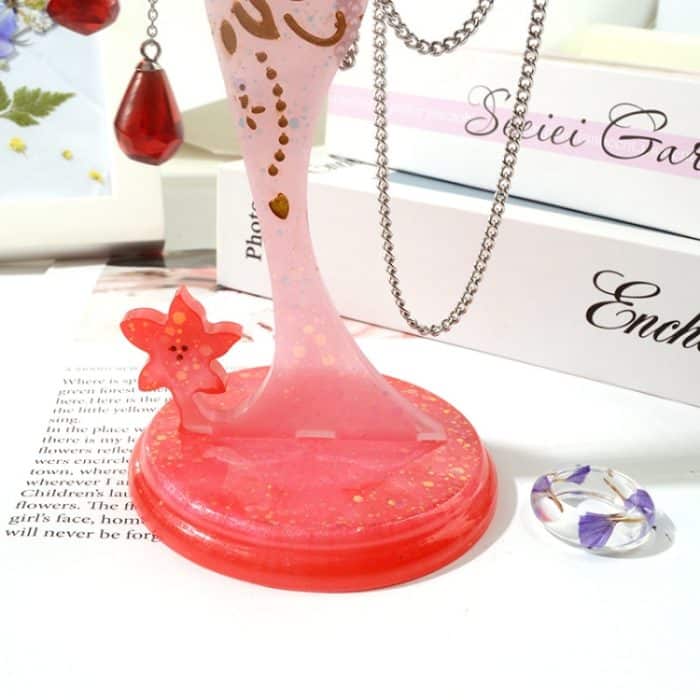 2 Stück Schmuck-Aufbewahrungsregal-Form, DIY-Ornamente, Epoxidform, MD3717+MD3718 – Bild 5