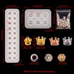 Halskette Schmuck Element Form Punkt sphärische Armband DIY Form, Spezifikationen:, Set One, Set Two, Set Three – Bild 2