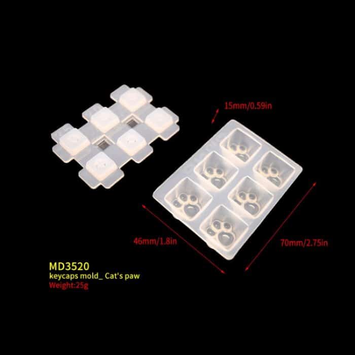 2 Stück DIY Tastenkappe Silikonform OEM mechanische Tastatur Silikonform, Stil:, MD3520, MD3521, MD3522, MD3523, MD3524, MD3525 – Bild 6