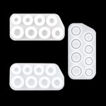 3 in 1 DIY Kristall tropfender Ring Anhänger Silikonform Bogenförmiger Abschnitt Ringform, 3 in 1 Ring Mold