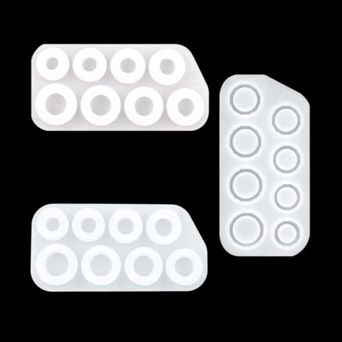 TBD0583446201A.jpg 3 in 1 DIY Kristall tropfender Ring Anhänger Silikonform Bogenförmiger Abschnitt Ringform, 3 in 1 Ring Mold – Bild 1