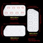 3 in 1 DIY Kristall tropfender Ring Anhänger Silikonform Bogenförmiger Abschnitt Ringform, 3 in 1 Ring Mold – Bild 3