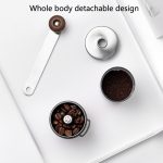 Tragbare Handkurbel-Kaffeemaschine, manuelle Mühle aus Edelstahl, Medium – Bild 5