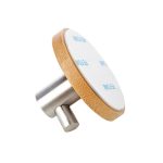 3 Stück Bambus-Haken für Badezimmer, Küche, Handtuch, Kleiderhaken, Edelstahl-Türklebehaken, Door Sticky Single Hook – Bild 3