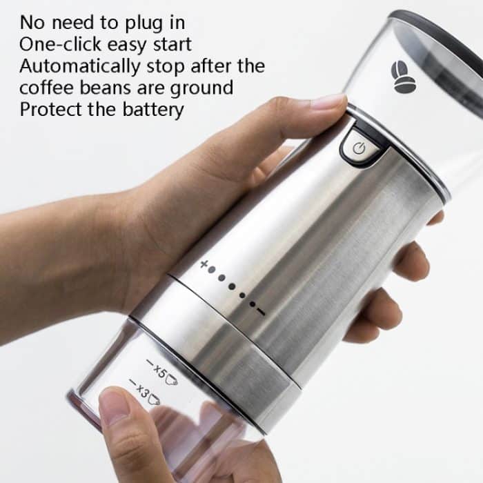 USB wiederaufladbare Kaffeemaschine, elektrische Kaffeemühle, USB Coffee Grinder – Bild 3