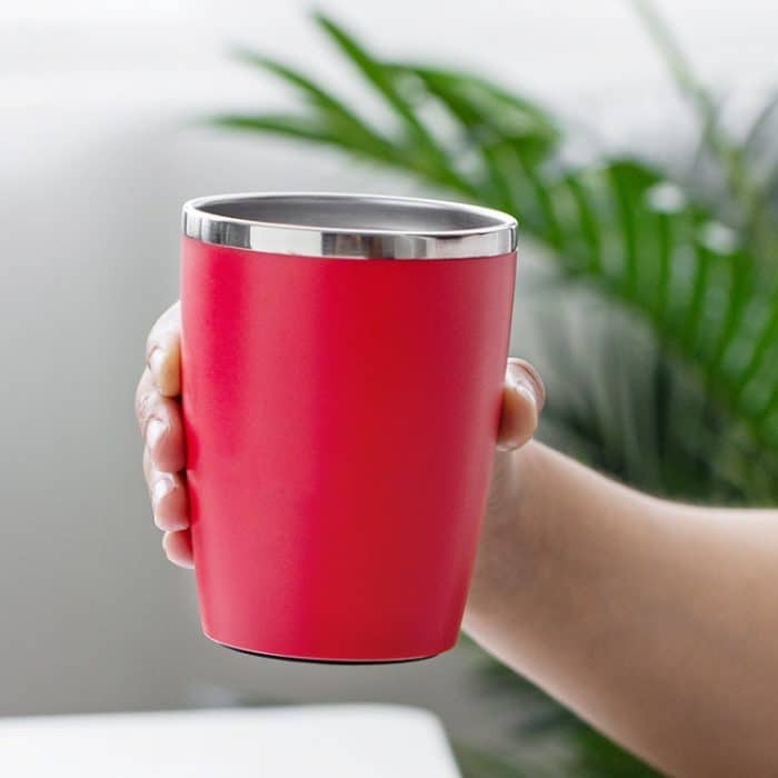 Tragbare Kaffeebohnenmühle Home Handkurbel Kaffeemaschine Edelstahlmühle, Hand-Cranked (Red) – Bild 7