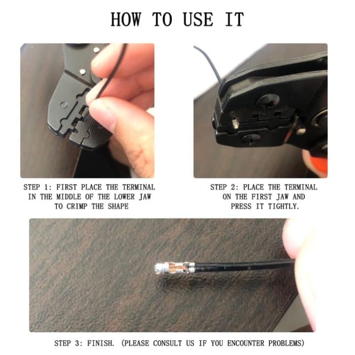 Multifunktionale Mini-Terminal-Connect-Crimpzange. Terminal-Connect-Crimpzange, SN-28B – Bild 7