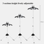 1,6 m 3-in-1-Hängebügelbügel, Teleskop-Metallstangenhalterung, Metal Rod Mount – Bild 3