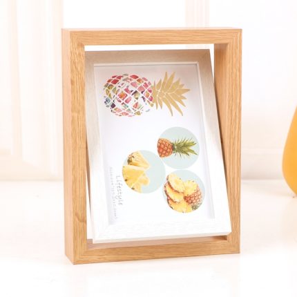 Rotierender doppelseitiger Schaukeltisch aus Holz, Größe des Fotorahmens:, 6 inch, 7 inch, 8 inch