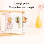 Rotierender doppelseitiger Schaukeltisch aus Holz, Größe des Fotorahmens:, 6 inch, 7 inch, 8 inch – Bild 3
