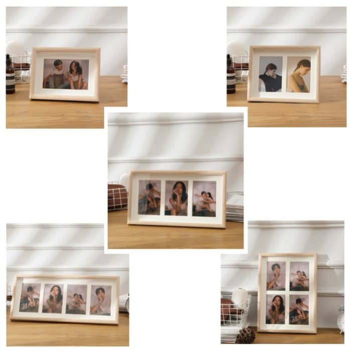 Wandmontierter Pendel-Fotorahmen aus Holz mit doppeltem Verwendungszweck, Stil:, 8 inch, Two Frame, Three Frame, Four Frame Horizontal, Four Frame Vertical – Bild 2