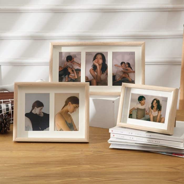Wandmontierter Pendel-Fotorahmen aus Holz mit doppeltem Verwendungszweck, Stil:, 8 inch, Two Frame, Three Frame, Four Frame Horizontal, Four Frame Vertical – Bild 4