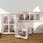 Wandmontierter Pendel-Fotorahmen aus Holz mit doppeltem Verwendungszweck, Stil:, 8 inch, Two Frame, Three Frame, Four Frame Horizontal, Four Frame Vertical – Bild 5
