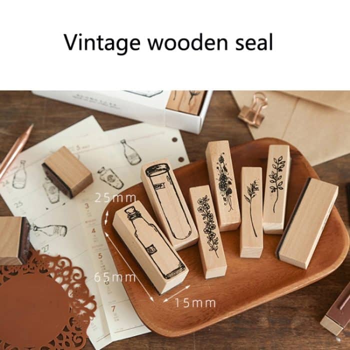 YZFZYZ Retro-Lotus-Kombinationsset, Siegel, Pflanzenvase, Handkonto, Siegel, Hand, Kontobuch, Dekorationswerkzeug, Spring Magnificent Autumn Moon – Bild 3