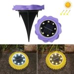 2 Stück 8 LEDs Solar-Blütenblätter vergrabene Lampe wasserdichte Garten-Rasenleuchte, Spezifikation:, Purple Lily (White Light), Purple Lily (Warm Light), Purple Lily (Colorful Light), Red Rose (White Light), Red Rose (Warm Light)...