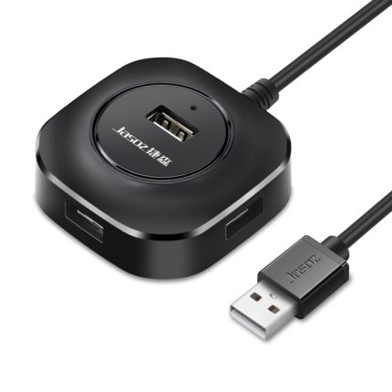 Jasoz High-Speed USB2.0 4-Ports HUB 1 bis 4 Docking-HUB, Black 0.3m, Black 0.5m, Black 1.2m, White 0.3m, White 0.5m, White 1.2m