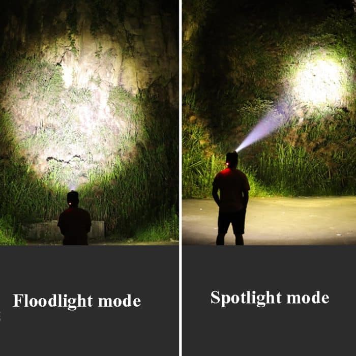 T40 P50 Lampe Perlen Scheinwerfer USB wiederaufladbar Zoom Outdoor starker Scheinwerfer, Spezifikation:, Without Battery – Bild 7